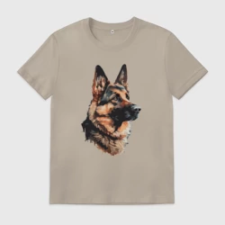 Мужская футболка хлопок Немецкая овчарка