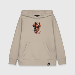 Детская толстовка хлопок Такса милая собачка