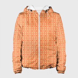 Светлый оранжевый узорчатый – Женская куртка 3D с принтом купить со скидкой в -10%