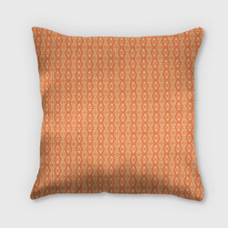 Светлый оранжевый узорчатый – Подушка 3D с принтом купить