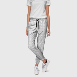 Узоры светло-серый – Женские брюки 3D с принтом купить