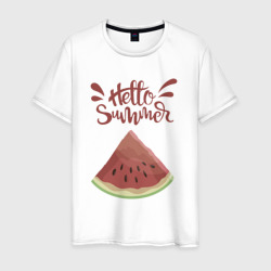 Hello summer vibe – Мужская футболка хлопок с принтом купить со скидкой в -20%