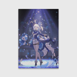 Обложка для паспорта матовая кожа Genshin Impact Furina servants