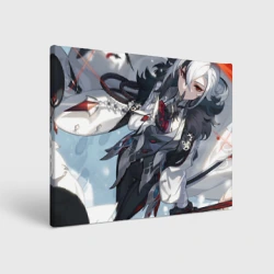 Холст прямоугольный Genshin Impact Арлекино draw