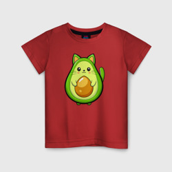 Авокадо кот мем – Детская футболка хлопок с принтом купить со скидкой в -20%