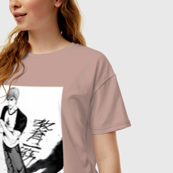 Женская футболка хлопок Oversize Эйкити Онидзука учитель - фото 2
