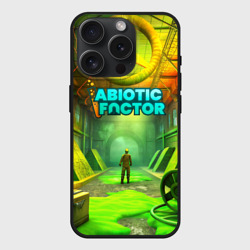 Чехол силиконовый для Apple iPhone 15 Pro матовый Abiotic Factor атомный завод
