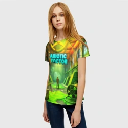 Женская футболка 3D Abiotic Factor атомный завод - фото 2