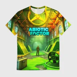 Мужская футболка 3D Abiotic Factor атомный завод