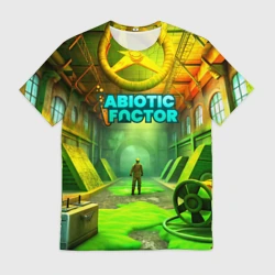 Мужская футболка 3D Abiotic Factor атомный завод