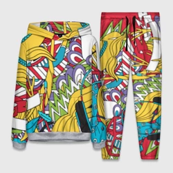 Женский костюм с толстовкой 3D Летние мотивы