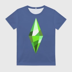 Женская футболка 3D Ромб sims