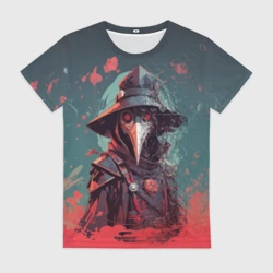 Женская футболка 3D Чумной технодоктор