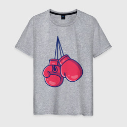 Перчатки для бокса – Мужская футболка хлопок с принтом купить со скидкой в -20%