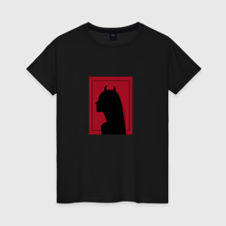Хэллоуин женщина дьявол – Женская футболка хлопок с принтом купить со скидкой в -20%