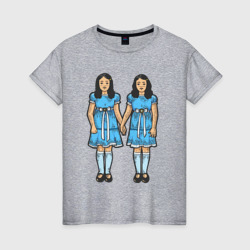Близняшки сияние – Женская футболка хлопок с принтом купить со скидкой в -20%