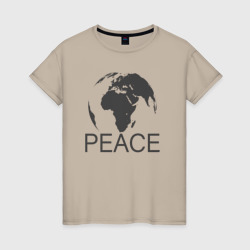 Peace the world – Футболка из хлопка с принтом купить со скидкой в -20%