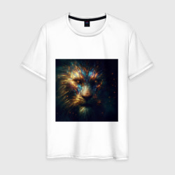 Голова сияющего льва  – Мужская футболка хлопок с принтом купить со скидкой в -20%