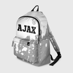 Ajax sport на светлом фоне посередине – Рюкзак 3D с принтом купить