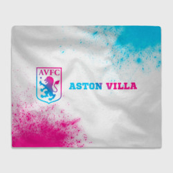 Aston Villa neon gradient style по-горизонтали – Плед с принтом купить со скидкой в -14%