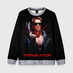 Детский свитшот 3D Терминатор с пистолетом 