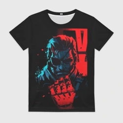 Женская футболка 3D Metal Gear - Snake 