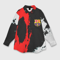 Barcelona fc краски спорт – Мужская рубашка oversize 3D с принтом купить