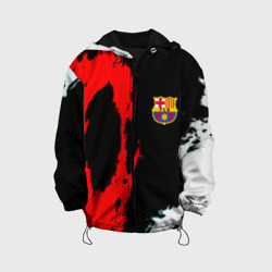 Детская куртка 3D Barcelona fc краски спорт