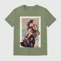 Мужская футболка хлопок Хяккимару Дороро воин