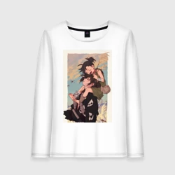 Женский лонгслив хлопок Хяккимару Дороро воин