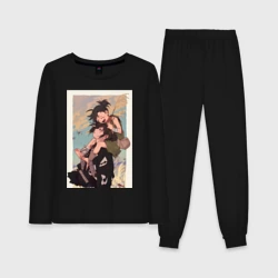 Женская пижама с лонгсливом хлопок Хяккимару Дороро воин