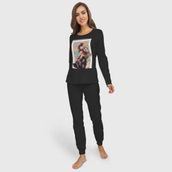 Женская пижама с лонгсливом хлопок Хяккимару Дороро воин - фото 2