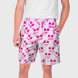 Marshmello pink colors – Мужские шорты 3D с принтом купить