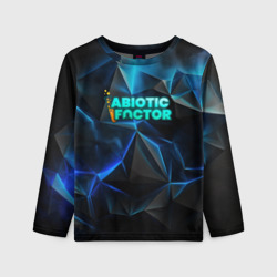Abiotic Factor логотип холодный фон – Детский лонгслив 3D с принтом купить со скидкой в -20%