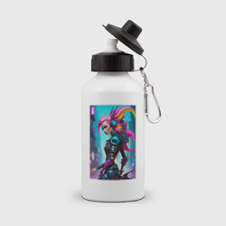 Cyber witch - ai art fantasy – Бутылка спортивная с принтом купить со скидкой в -15%