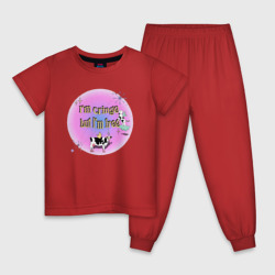 Кринжовый но свободный – Детская пижама хлопок с принтом купить со скидкой в -9%