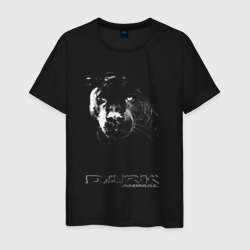 Пантера в темноте - dark panther – Мужская футболка хлопок с принтом купить со скидкой в -20%
