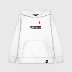 Детская толстовка хлопок Астралис - красный логотип