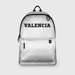 Рюкзак с принтом Valencia sport на светлом фоне посередине для любого человека, вид спереди №3. Цвет основы: белый