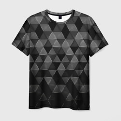 Серые треугольники – Мужская футболка 3D с принтом купить со скидкой в -26%
