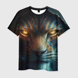 Лицо Льва в стиле фэнтези крупно – Мужская футболка 3D с принтом купить со скидкой в -26%