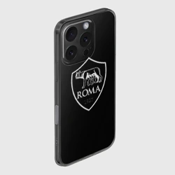 Чехол для iPhone 16 Pro силиконовый с защитой камеры Roma sport fc club - фото 2