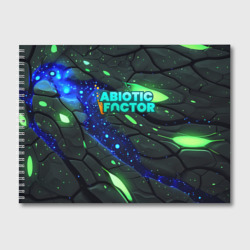 Abiotic Factor logo  bright neon – Альбом для рисования с принтом купить со скидкой в -45%