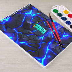 Альбом для рисования Abiotic Factor  logo bright neon - фото 2