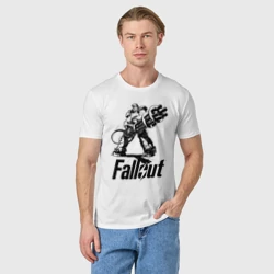 Мужская футболка хлопок Фоллаут - силовая броня - фото 2