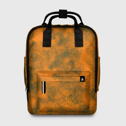 Оранжевый в зеленых пятнах – Женский рюкзак 3D с принтом купить
