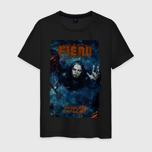 Мужская футболка хлопок FIEND - Прости, цвет черный
