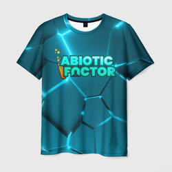 Abiotic Factor logo  neon – Мужская футболка 3D с принтом купить со скидкой в -26%