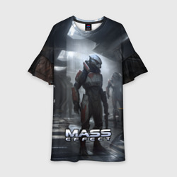 Детское платье 3D Mass Effect game - пришелец