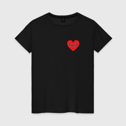 Звук биения сердца из манги комикса тудум – Женская футболка хлопок с принтом купить со скидкой в -20%